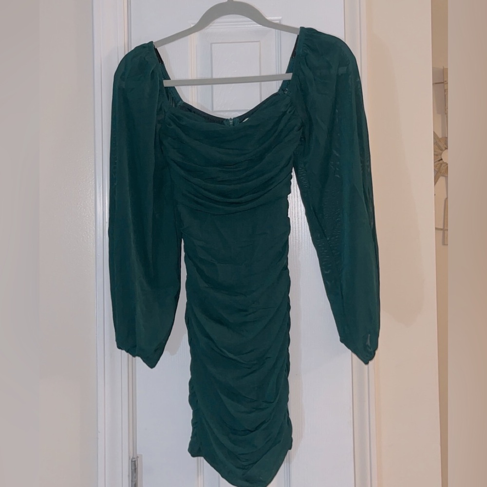 Thats So Fetch Womens Emerald Green Bodycon Dress- Size 2